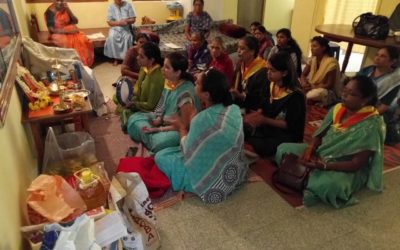 Old-Age Home Visit by Mahila Youth, South Bangalore District on 3-09-2016