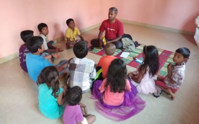 Bhajan Training sessions in remote village of Ramanagara District