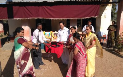 Swami’s Birthday celebration at SSSVJ school in Shivamogga