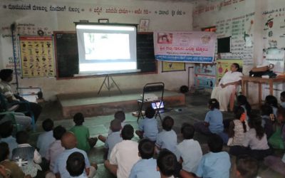 Video show at SSSVJ adopted school, Ballari