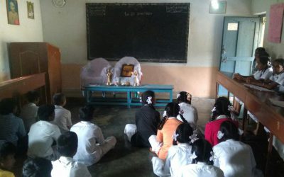 Weekly Bhajans commence at SSSVJ school, Ramanagara dist.