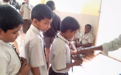 Sai Protein distribution@ SSSVJ School, Bengaluru South District