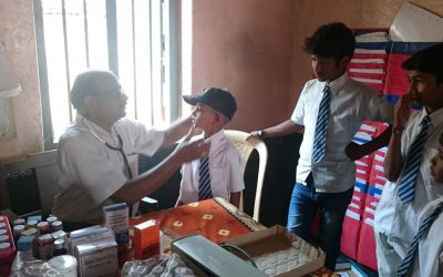 Mobile Medical camp at SSSVJ school, Shivamogga