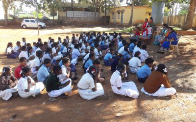 Balvikas and Sai Protein distribution at Government school, Bengaluru West district