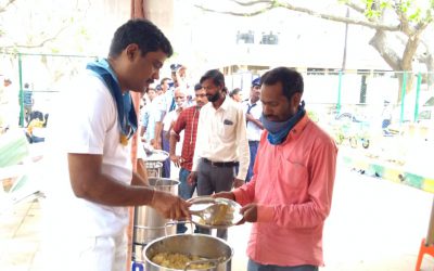 Youth conducted Narayana Seva at Kidwai