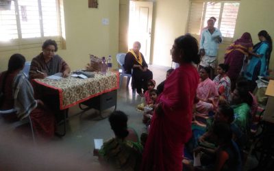 Medical camp at Malashetty village, Davangere