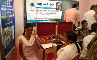 Eye camp @ SSSVJ school, Kolar district