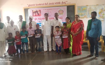 Stationary and Sweets distribution @ SSSVJ School, Bagalkot