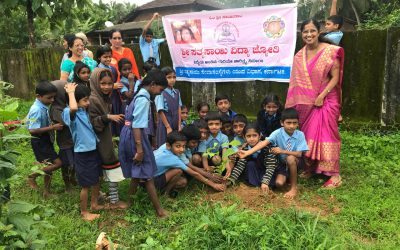 Tree Plantation@ SSSVJ School, Sagara
