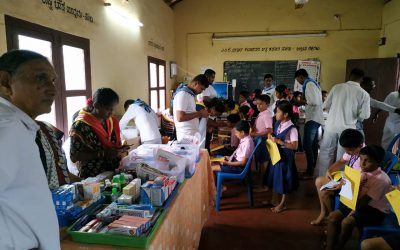 6th Medical Camp by SSSD&GMC @SSSKP School Areangadi,Honnavar, Uttara Kannada