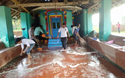 Cleaning In Flood Affected Area @Hankon, Karwar, Uttara Kannada